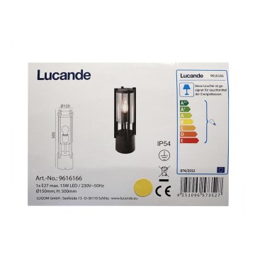 Lucande - Außenleuchte BRIENNE 1xE27/15W/230V IP54