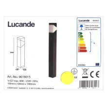 Lucande - Außenleuchte KARIN 1xE27/9W/230V IP44