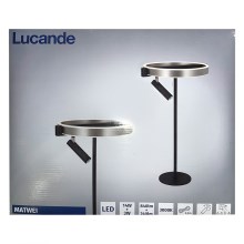 Lucande - Dimmbare LED-Stehleuchte MATWEI LED/14W/230V + LED/3W/230V