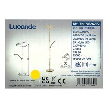 Lucande - Dimmbare LED-Stehleuchte PARTHENA LED/29,1W/230V + LED/5,3W/230V