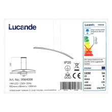 Lucande - LED-Hängeleuchte an Schnur LORIAN LED/19W/230V