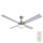Lucci Air 210334 - Deckenventilator AIRFUSION QUEST 1xE27/60W/230V Holz/matt Chrom + Fernbedienung