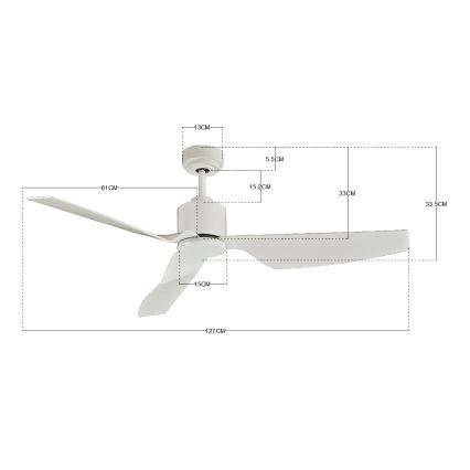 Lucci Air 210528 - Deckenventilator AIRFUSION CLIMATE II weiß + Fernbedienung