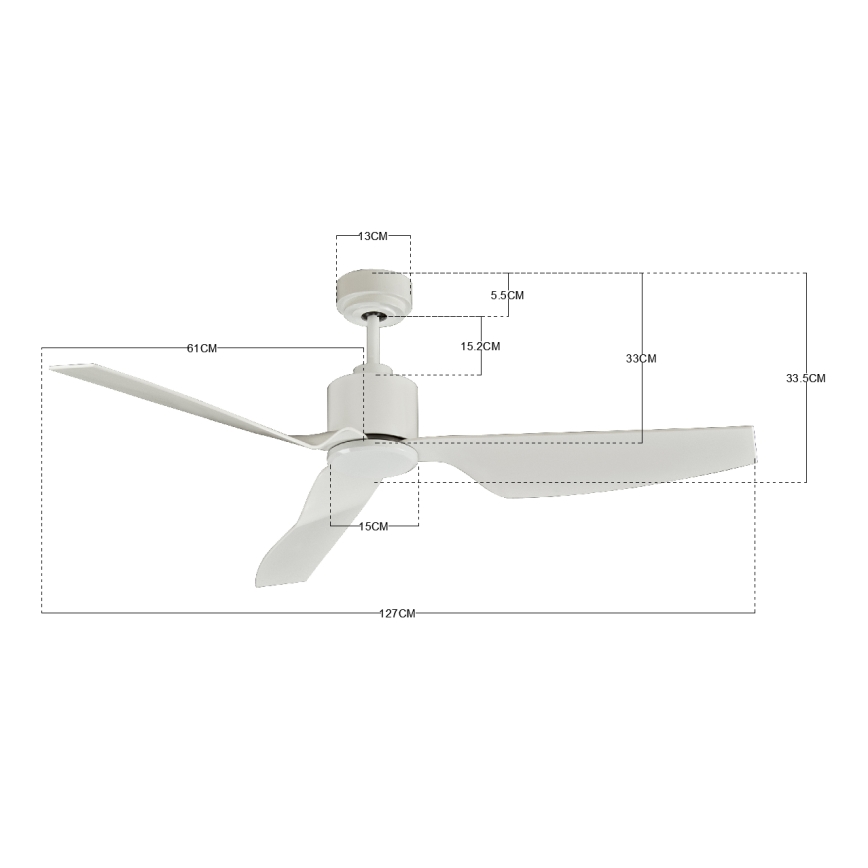 Lucci Air 210528 - Deckenventilator AIRFUSION CLIMATE II weiß + Fernbedienung