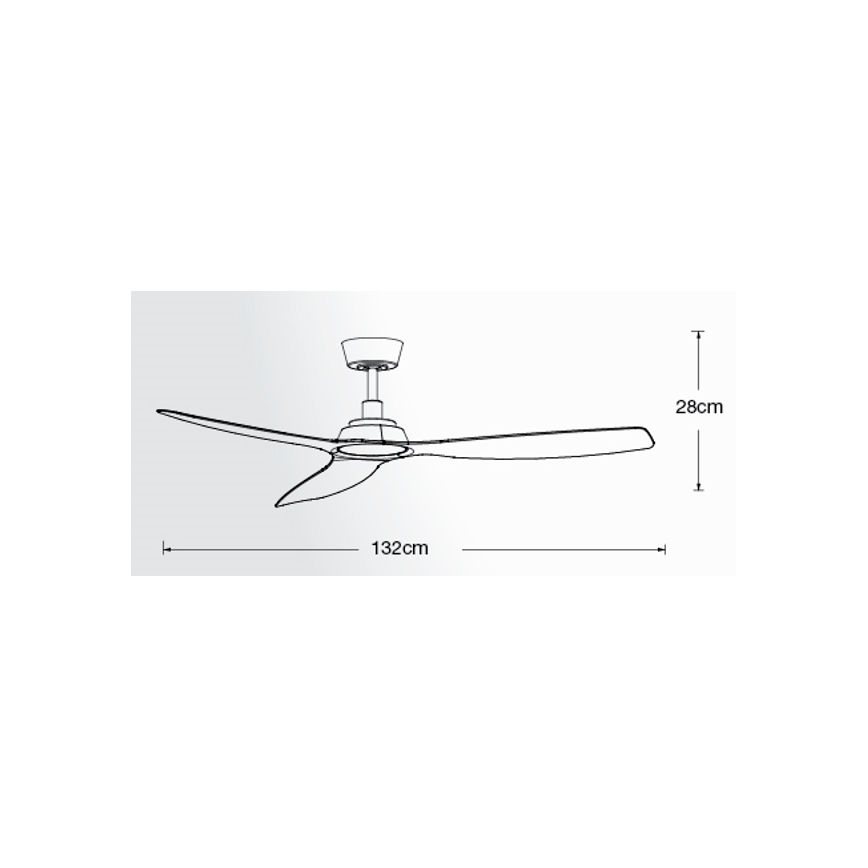 Lucci Air 210650 - Deckenventilator MOTO weiß + Fernbedienung