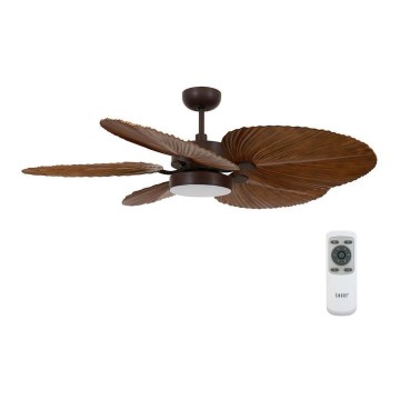Lucci Air 210655 - LED-Deckenventilator BALI 1×GX53/18W/230V Braun + FB