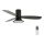 Lucci Air 210662 - LED dimmbarer Deckenventilator FLUSSO 1xGX53/18W/230V Holz/Schwarz + Fernbedienung