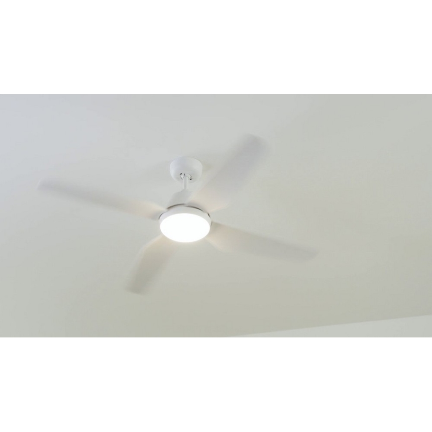 Lucci Air 212994 - LED-Deckenventilator ARIA LED/18W/230V weiß + Fernbedienung