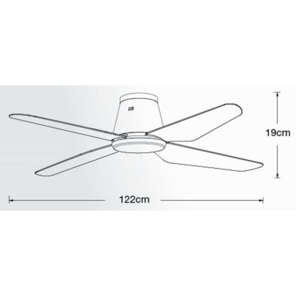 Lucci Air 213000 - Deckenventilator AIRFUSION ARIA schwarz + Fernbedienung