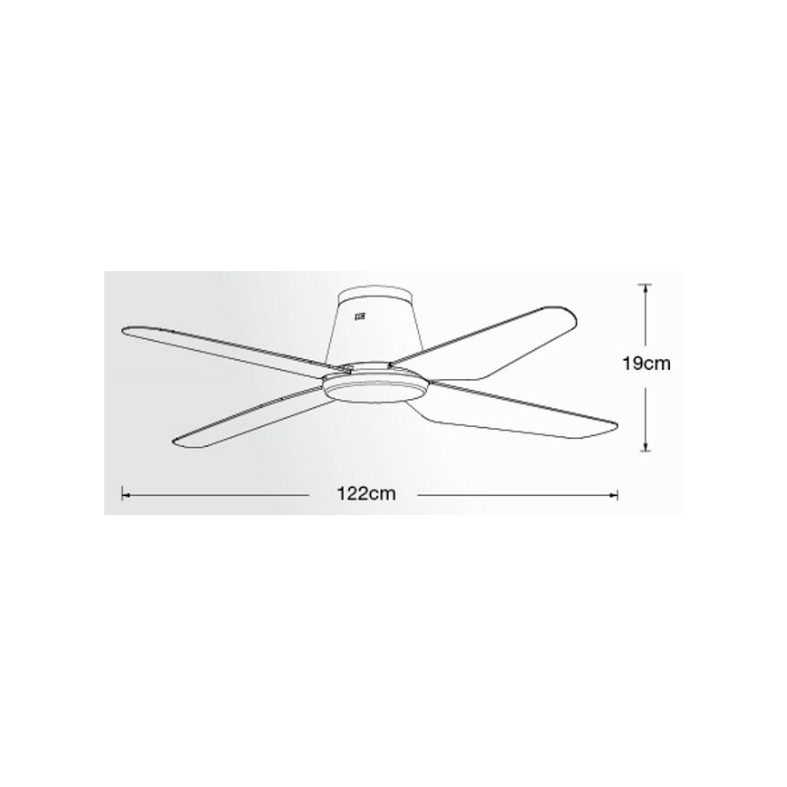 Lucci Air 213002 - LED-Deckenventilator AIRFUSION ARIA LED/18W/230V schwarz + Fernbedienung