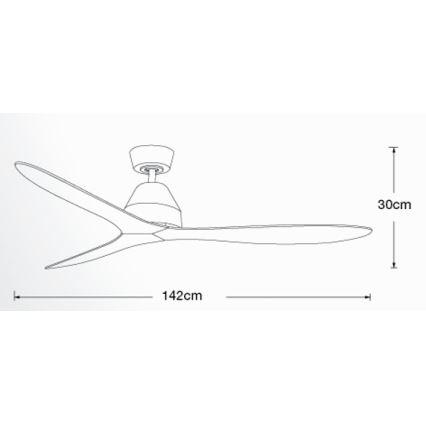 Lucci air 213044 - Deckenventilator WHITEHAVEN 1xGX53/18W/230V schwarz + Fernbedienung