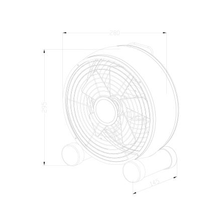 Lucci air 213120 - Tischventilator BREEZE schwarz