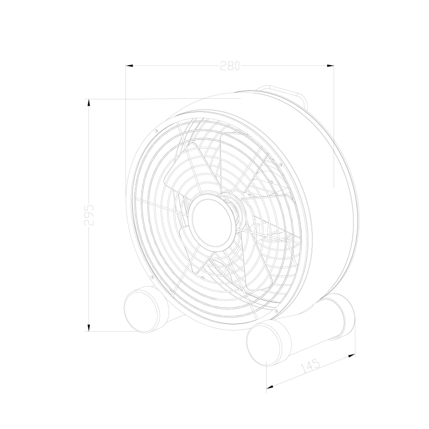 Lucci air 213120 - Tischventilator BREEZE schwarz