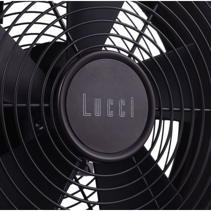 Lucci air 213121 - Tischventilator BREEZE, braun, Durchmesser 28 cm