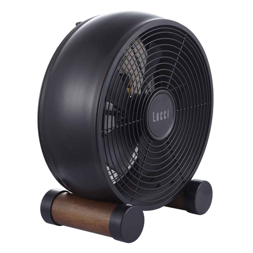 Lucci air 213121 - Tischventilator BREEZE, braun, Durchmesser 28 cm