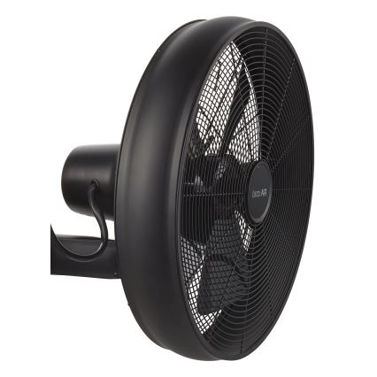 Lucci air 213124 - Wandventilator BREEZE 55W/230V schwarz + Fernbedienung