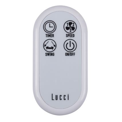 Lucci Air 213128EU - Wandventilator BREEZE 55W/230V weiß Ø 46 cm + Fernbedienung