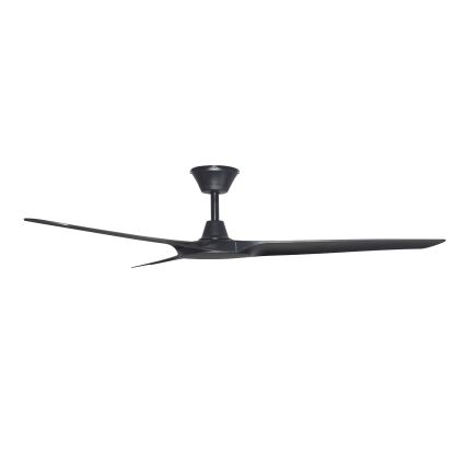 Lucci Air 21321649 - Deckenventilator ABYSS d 142 cm IP66 schwarz + Fernbedienung