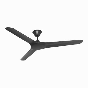 Lucci Air 21321649 - Deckenventilator ABYSS d 142 cm IP66 schwarz + Fernbedienung