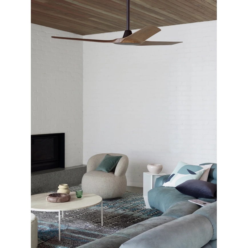 Lucci Air 21321749 - Deckenventilator ABYSS d 142 cm IP66 braun + Fernbedienung