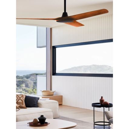 Lucci Air 21321749 - Deckenventilator ABYSS Ø 142 cm IP66 Braun + Fernbedienung