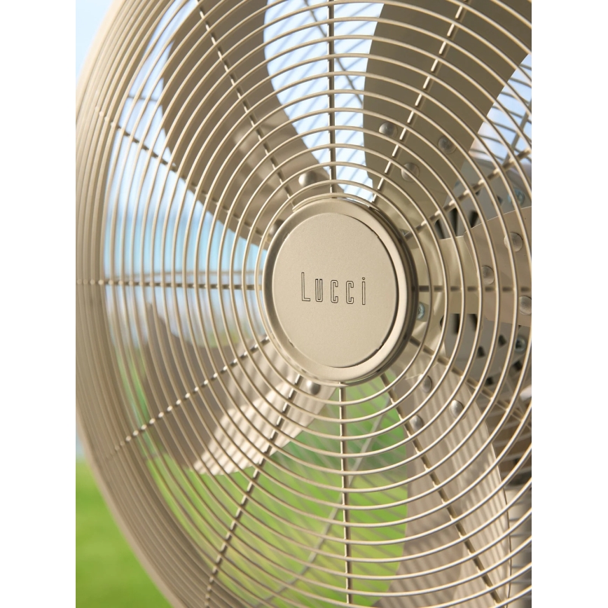 Lucci Air 21326449 - Standventilator GLIDE, 36 W/230 V, Ø 45 cm, weiß
