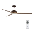 Lucci air 213300 - Dimmbarer LED-Deckenventilator UNIONE 1xGX53/12W/230V braun + Fernbedienung