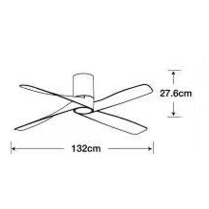 Lucci air 213351 - Dimmbarer LED-Deckenventilator RIVIERA 1xGX53/12W/230V schwarz + Fernbedienung