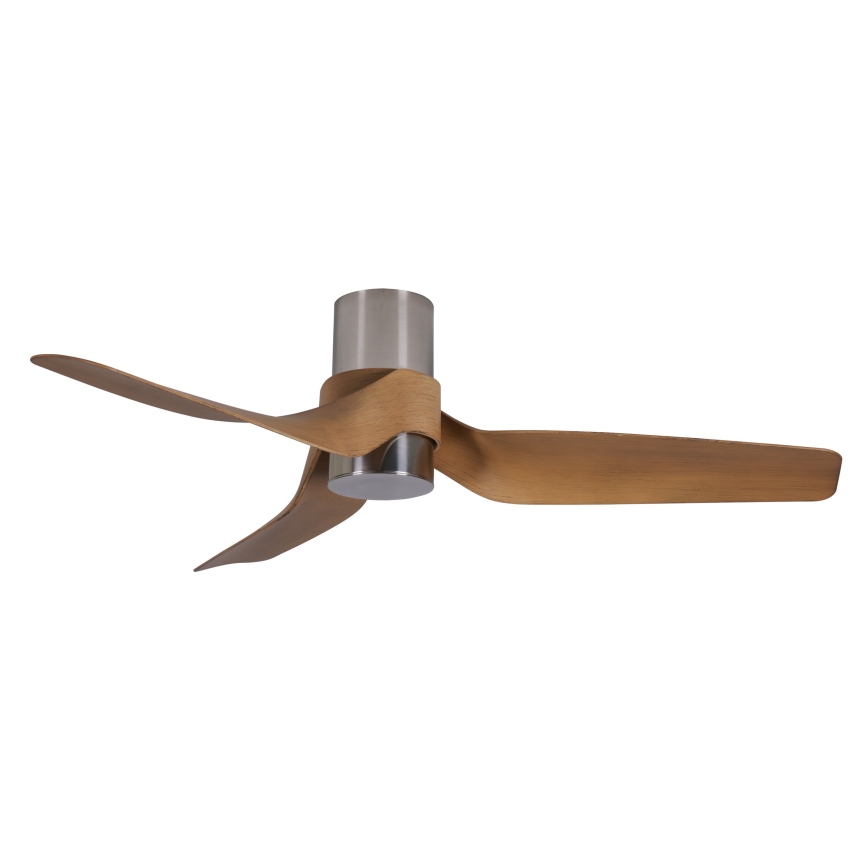 Lucci air 213355 - Dimmbarer LED-Deckenventilator NAUTICA 1xGX53/12W/230V braun/glänzendes Chrom + Fernbedienung