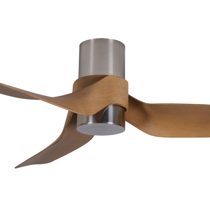 Lucci air 213355 - Dimmbarer LED-Deckenventilator NAUTICA 1xGX53/12W/230V braun/glänzendes Chrom + Fernbedienung