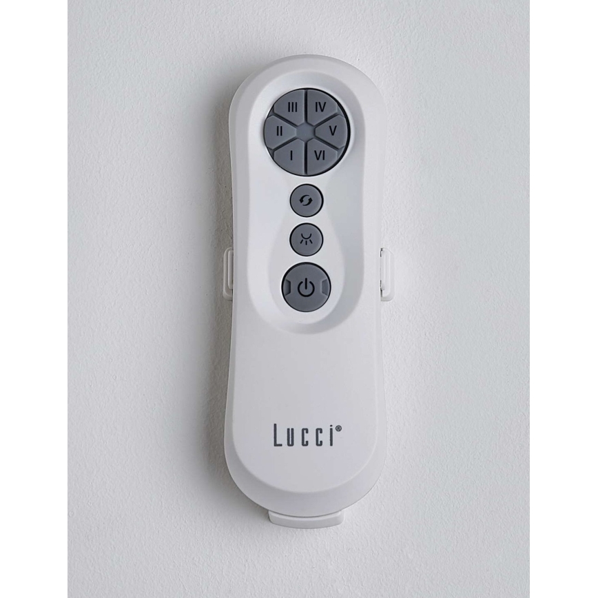 Lucci air 213355-LED Dimmbarer Deckenventilator NAUTICA 1xGX53/12W/230V Braun/Glänzender Chrom + Fernbedienung