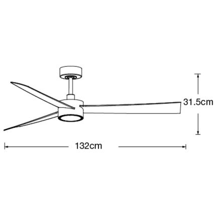 Lucci air 21610349 - Dimmbarer LED-Deckenventilator CLIMATE 1xGX53/12W/230V weiß + Fernbedienung