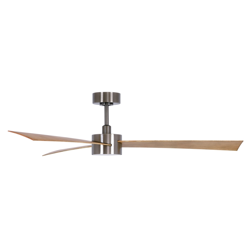 Lucci air 21610449 - Dimmbarer LED-Deckenventilator CLIMATE 1xGX53/12W/230V braun/glänzendes Chrom + Fernbedienung