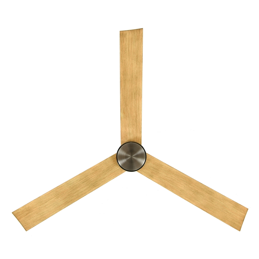 Lucci air 21610449 - Dimmbarer LED-Deckenventilator CLIMATE 1xGX53/12W/230V braun/glänzendes Chrom + Fernbedienung