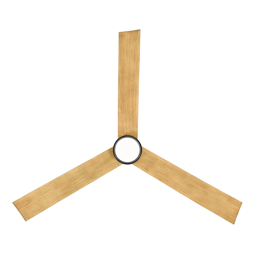 Lucci air 21610449 - Dimmbarer LED-Deckenventilator CLIMATE 1xGX53/12W/230V braun/glänzendes Chrom + Fernbedienung