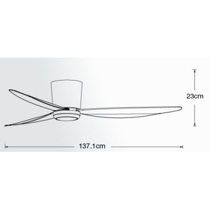 Lucci air 21610749 - Dimmbarer LED-Deckenventilator ARRAY 1xGX53/12W/230V schwarz + Fernbedienung