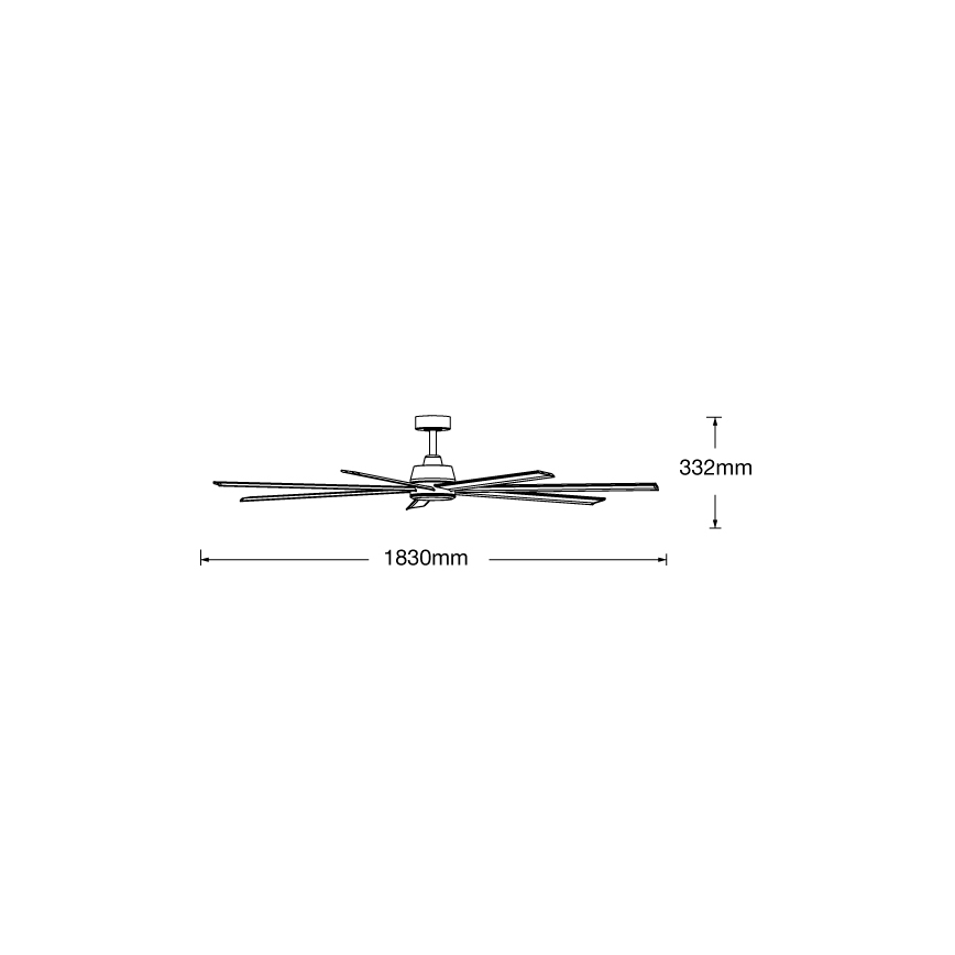 Lucci air 21610849 - Dimmbarer Deckenventilator ATLANTA 1xGX53/12W/230V weiß + Fernbedienung