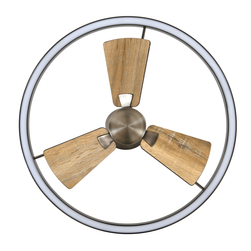 Lucci air 21611749 - Dimmbarer LED-Deckenventilator CESSNA LED/36W/230V 3000/4000/5000K mattes Chrom + Fernbedienung
