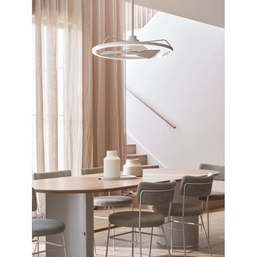 Lucci Air 21612286 - Dimmbarer LED-Deckenventilator CESSNA LED/36W/230V 3000/4000/5000K weiß + Fernbedienung
