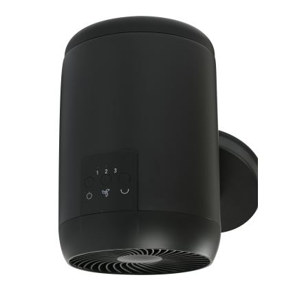 Lucci Air 21612649 - Wandventilator JET 32W/230V schwarz + Fernbedienung