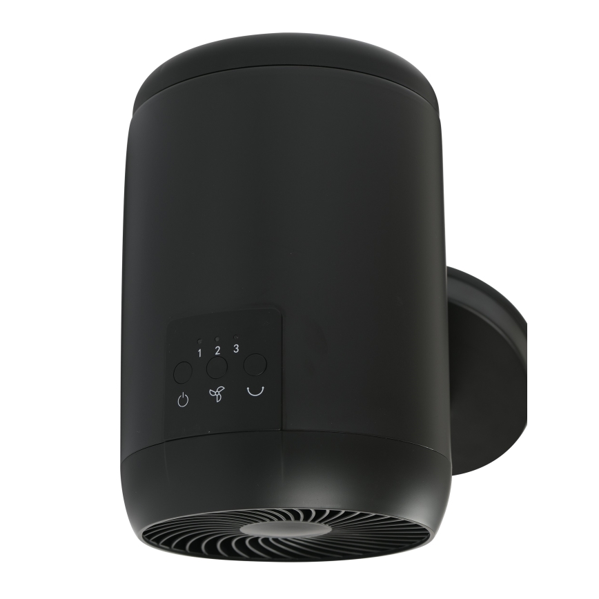 Lucci Air 21612649 - Wandventilator JET 32W/230V schwarz + Fernbedienung