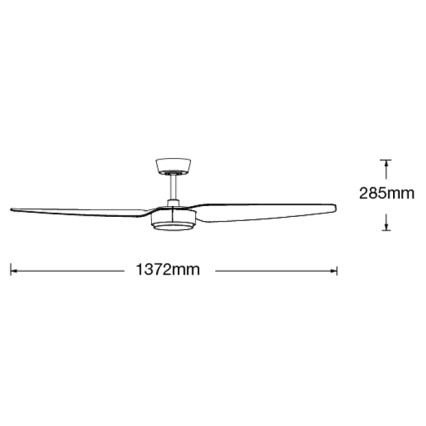 Lucci air 21615349 - Deckenventilator CONDOR weiß + Fernbedienung