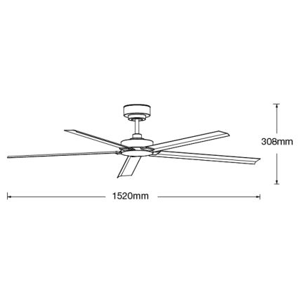 Lucci air 21616049 - Deckenventilator MONZA IP55 weiß + Fernbedienung