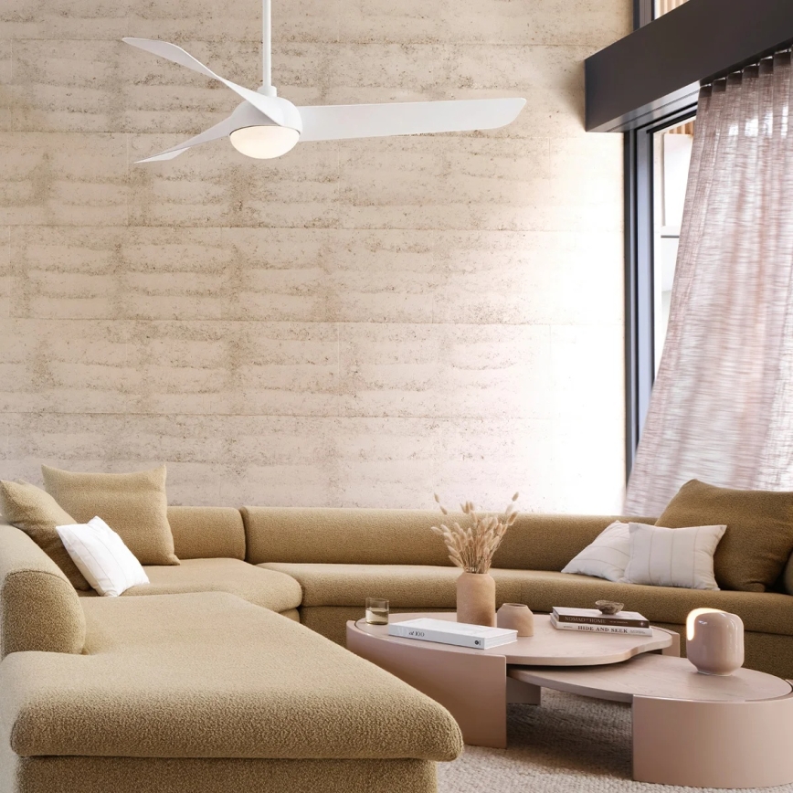 Lucci Air 21617049 - LED-dimmbarer Deckenventilator OSPREY 1xGX53/12W/230V, Ø 132 cm, weiß, inkl. Fernbedienung
