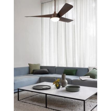 Lucci Air 21617249 - LED-dimmbarer Deckenventilator OSPREY 1xGX53/12W/230V Ø 132 cm Bronze + Fernbedienung