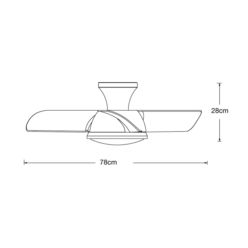 Lucci air 513071 - Dimmbarer LED-Deckenventilator SYROS LED/18W/230V 3000/4000/6000K weiß + Fernbedienung