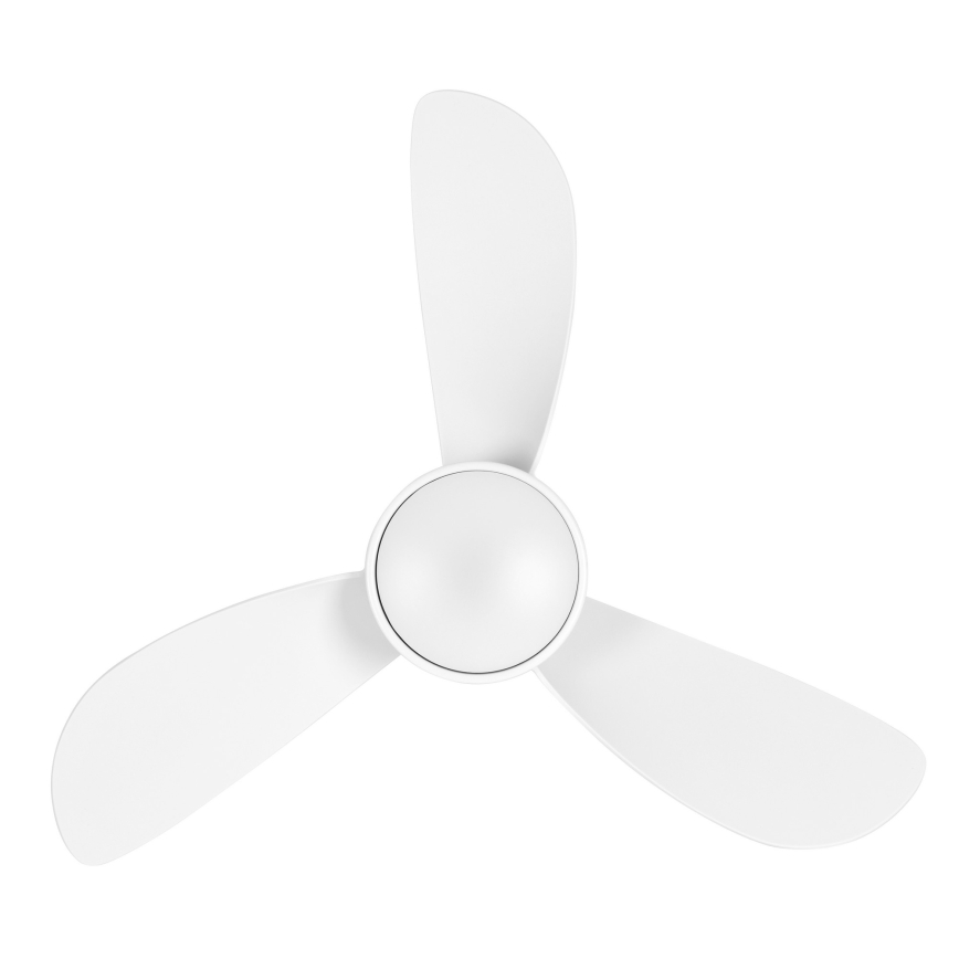 Lucci Air 51307149 - dimmbarer LED-Deckenventilator SYROS II LED/18W/230V 3000/4000/6000K Ø 76 cm weiß + Fernbedienung