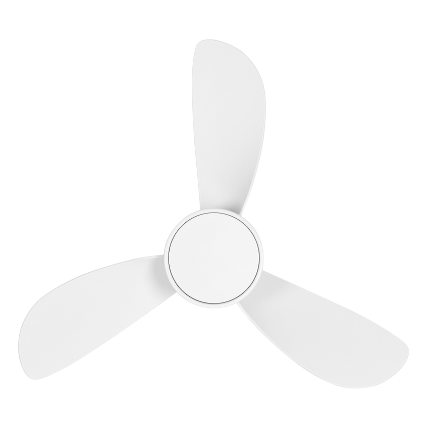 Lucci Air 51307149 - dimmbarer LED-Deckenventilator SYROS II LED/18W/230V 3000/4000/6000K Ø 76 cm weiß + Fernbedienung