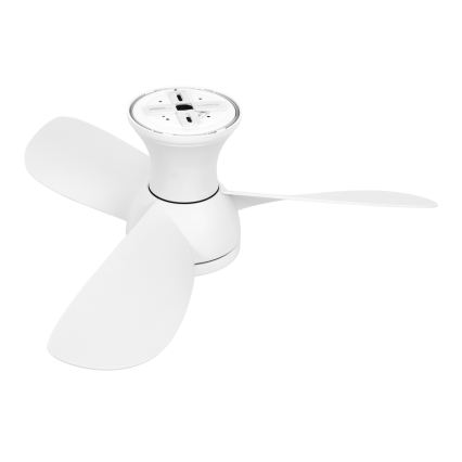 Lucci Air 51307149 - dimmbarer LED-Deckenventilator SYROS II LED/18W/230V 3000/4000/6000K Ø 76 cm weiß + Fernbedienung