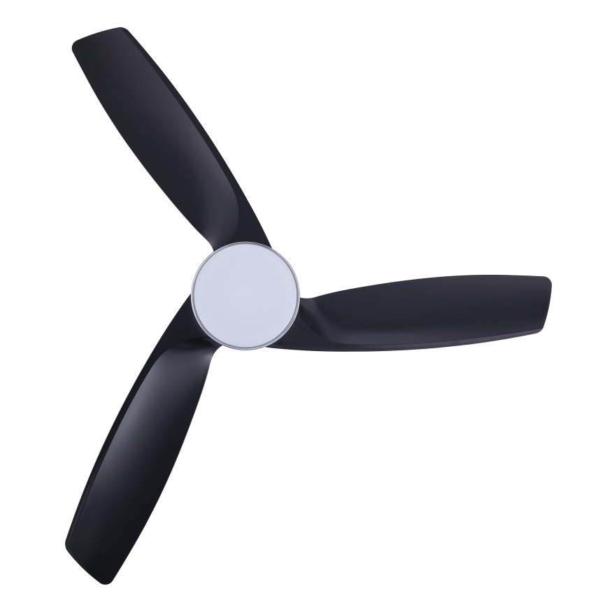 Lucci air 513072 - Dimmbarer LED-Deckenventilator BRONX LED/18W/230V 3000/4000/6000K schwarz/glänzendes Chrom + Fernbedienung